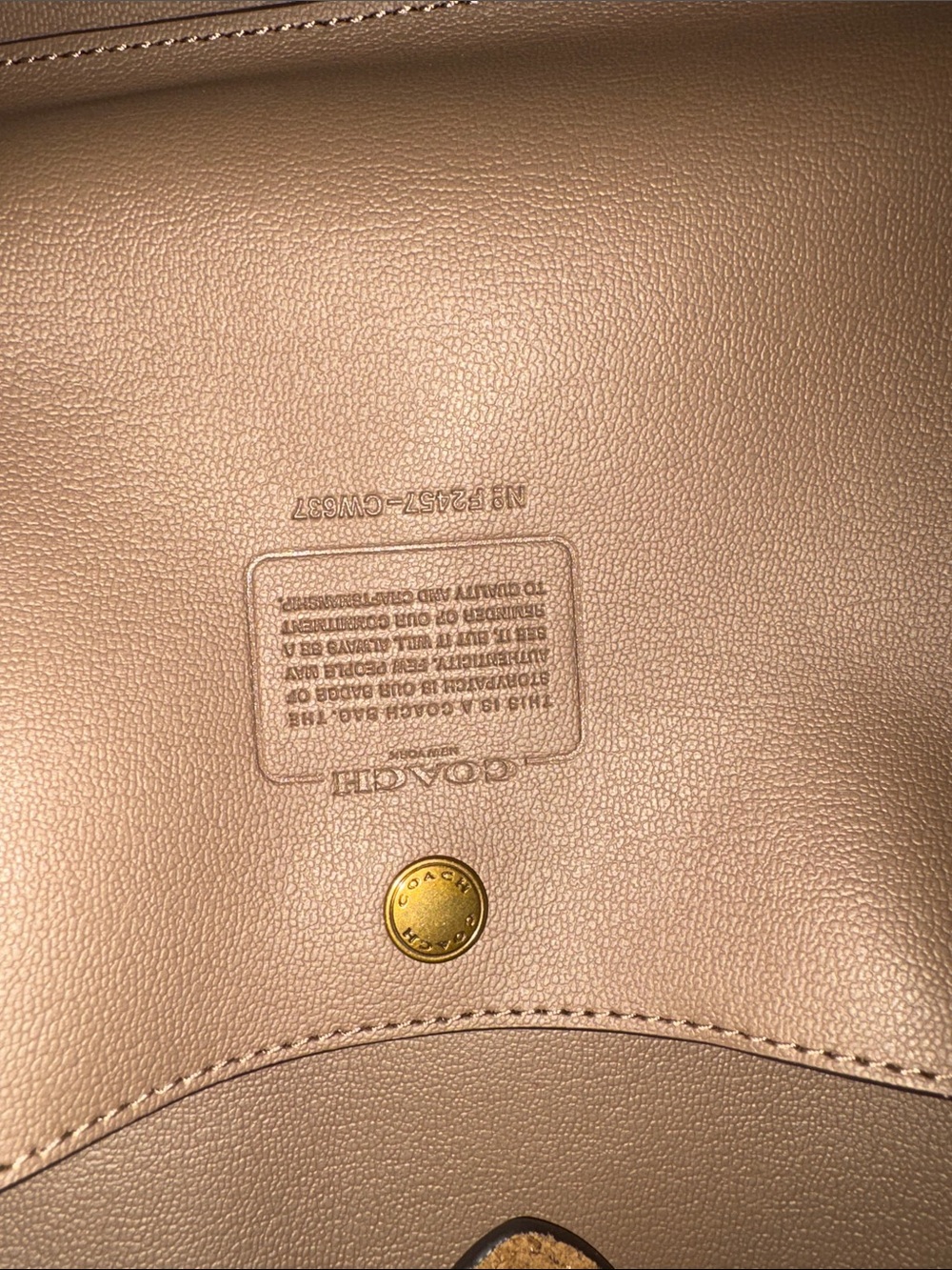 COACH Brown Suede Shoulder Hobo Bag - Picture 8 of 8